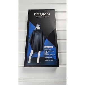 FROMM Apparel Studio Premium All‎ Purpose Cape for Haircoloring Black, NEW